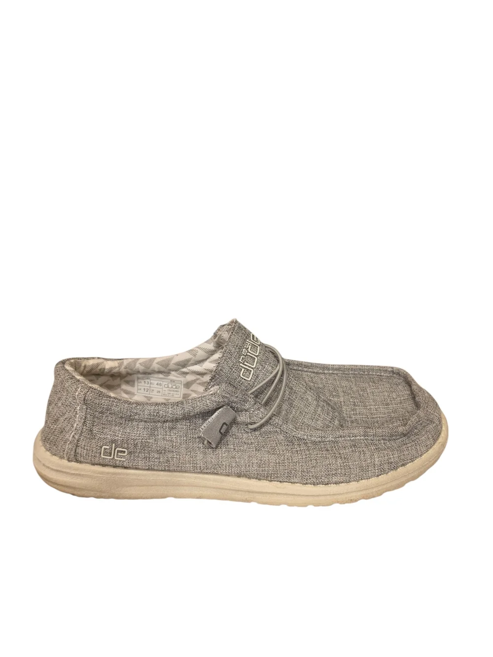 Hey Dude Wally Linen Slip-On in Grey Size 13